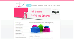 Desktop Screenshot of maler-berg.de